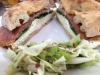 Mozzarella, Basil, Prosciutto Sandwich